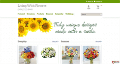Desktop Screenshot of livingwithflowers.net