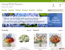 Tablet Screenshot of livingwithflowers.net